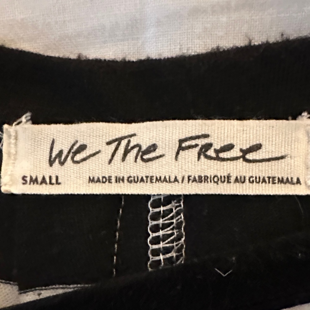 Free People East West Tee in Black and Ivory, small - Picture 2 of 5